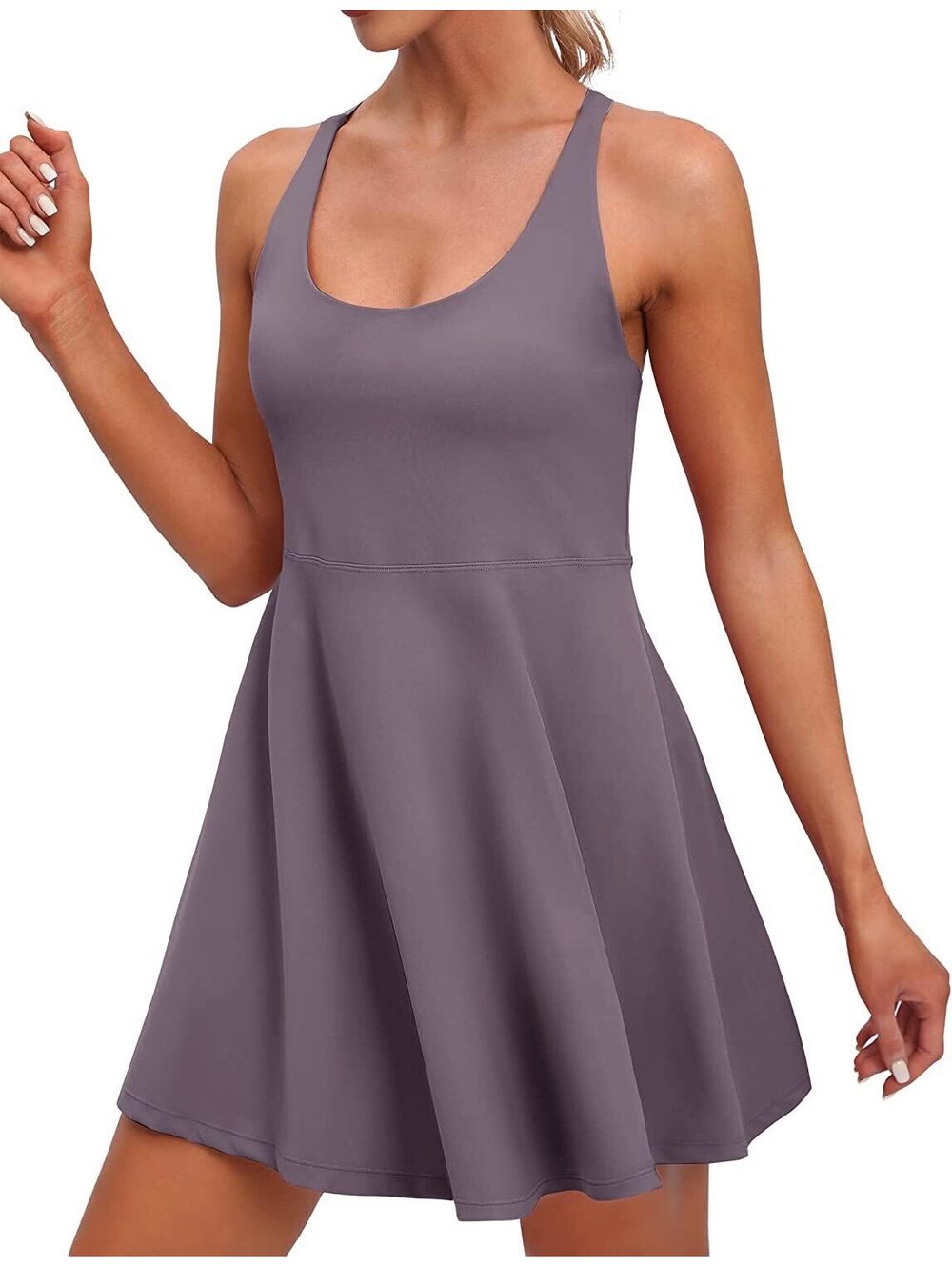 IUGA Tennis Dress With Built in Shorts & Bra Size large pickle ball vacation